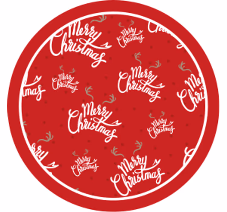 Festive red celebration božični podstavki za kozarce - TenStickers