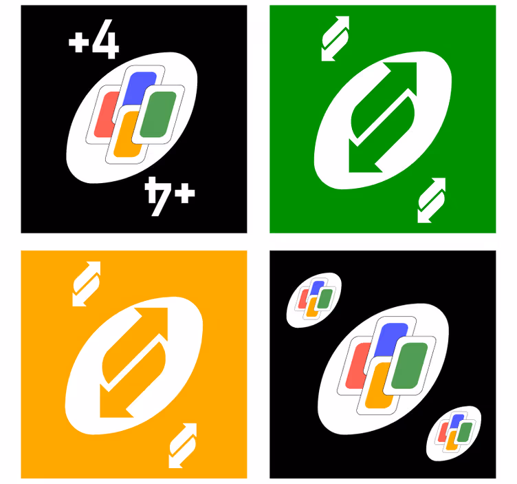 Podstavek za kozarce geeky barvni motivi kartic - TenStickers
