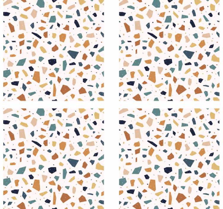 Terrazzo pattern surface podstavek za kozarce piva - TenStickers