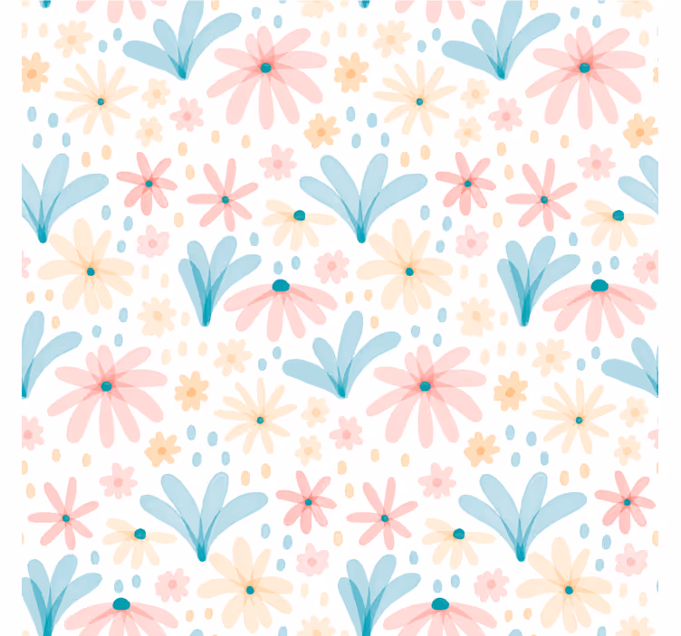 Floral patterned motif podstavki s teksturnim učinkom - TenStickers