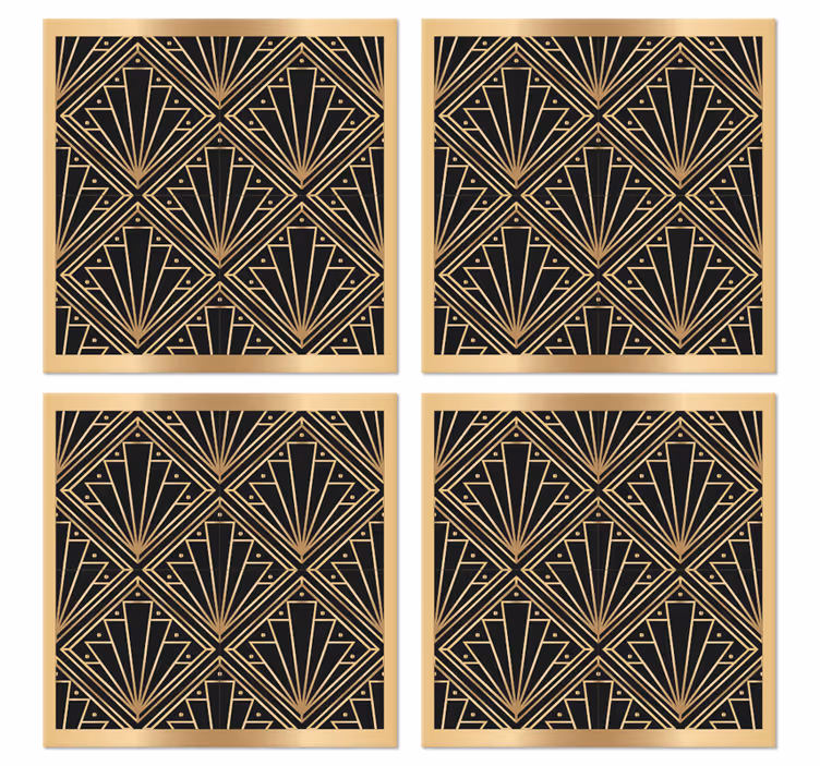 Sodoben podstavek z romboidnim vzorcem "art deco" - TenStickers
