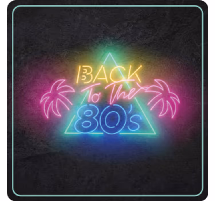 Neon retro 80-ih podstavke za kozarce vintage - TenStickers
