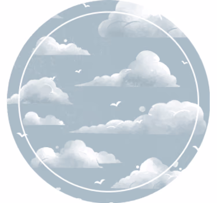 Cloudy sky pattern podstavki s teksturnim učinkom - TenStickers