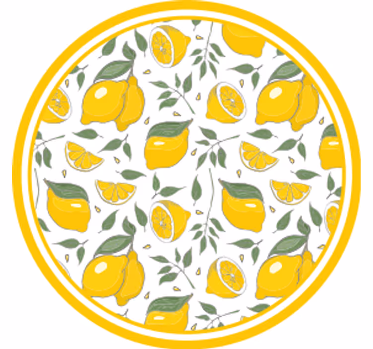 Lemon pattern elements podstavki s teksturnim učinkom - TenStickers