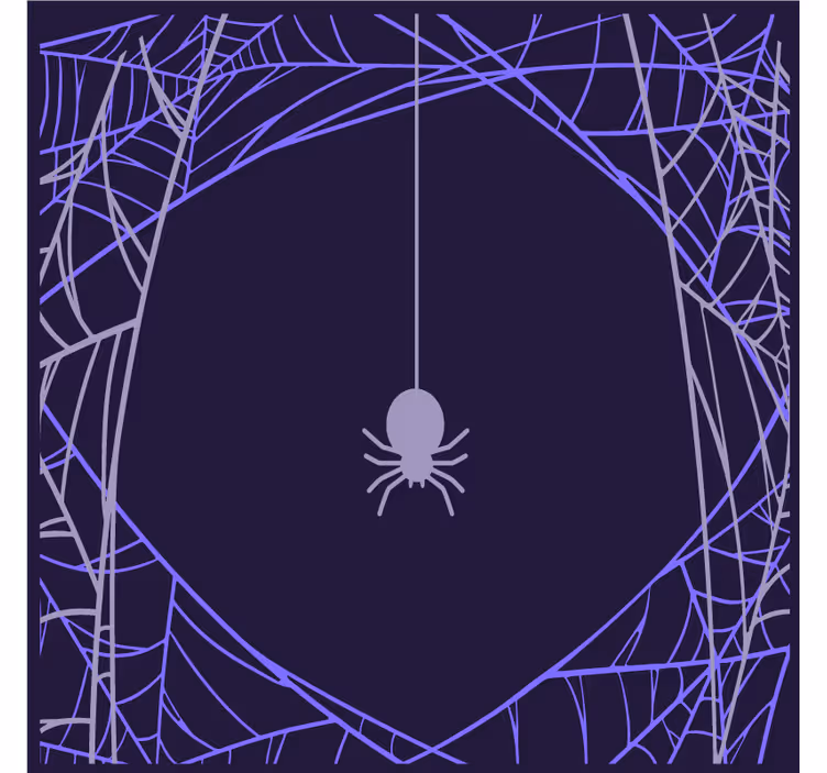 Spider web motif podstavek za kozarce halloween - TenStickers