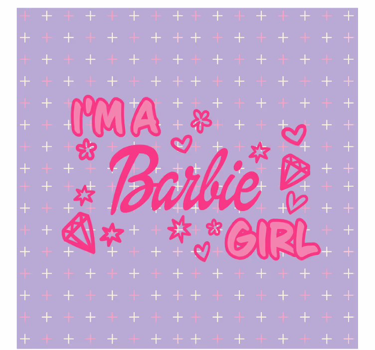Playful pink quote podstavek za kozarce s citati - TenStickers