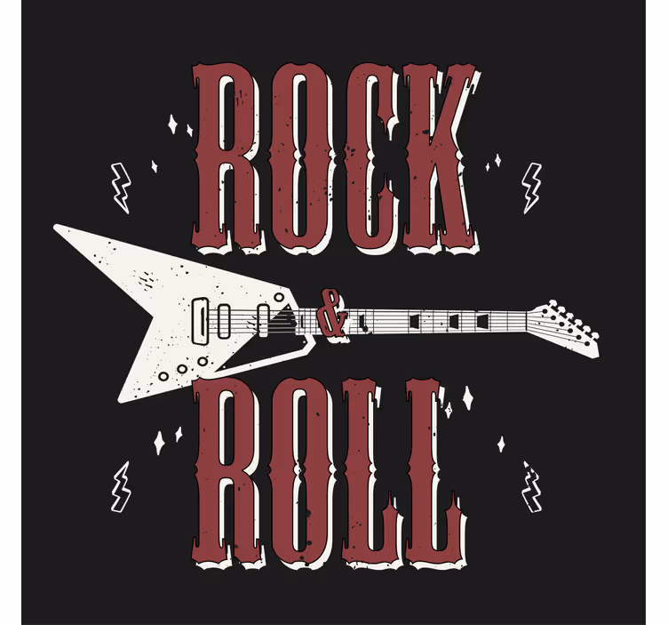 Guitar and music phrase podstavek za kozarce z citati - TenStickers