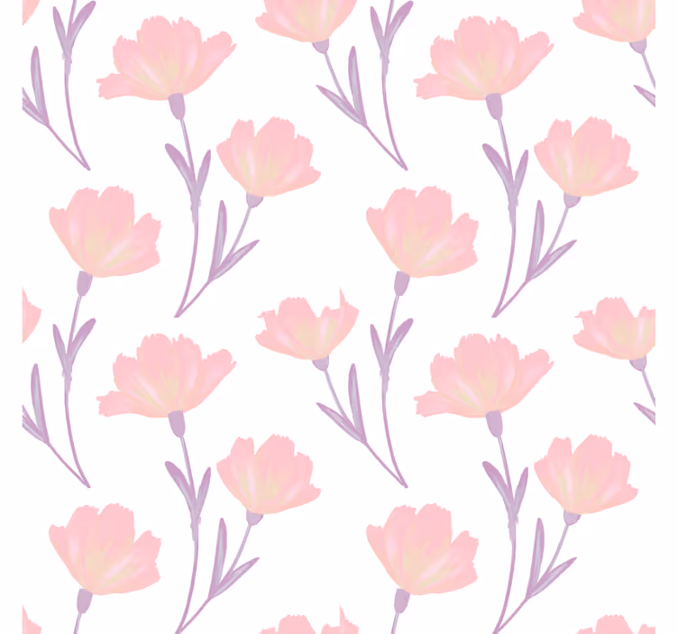 Floral pattern print podstavki z teksturo - TenStickers