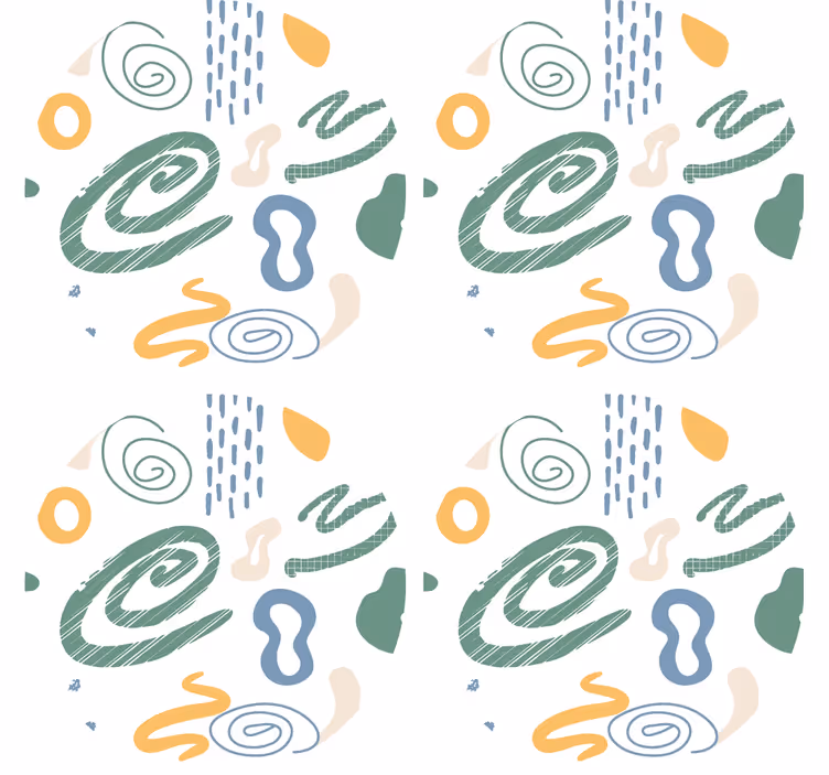 Abstract swirl patterns podstavki s teksturnim učinkom - TenStickers