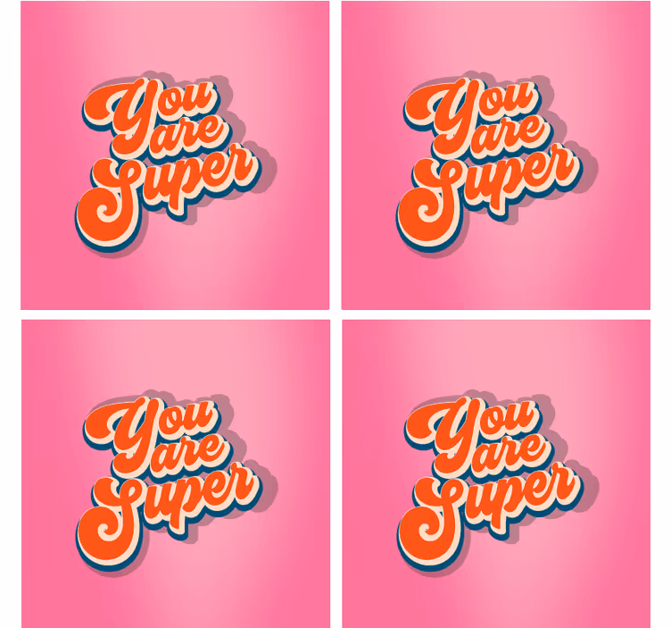 Motivational phrase design podstavek za kozarce s citati - TenStickers