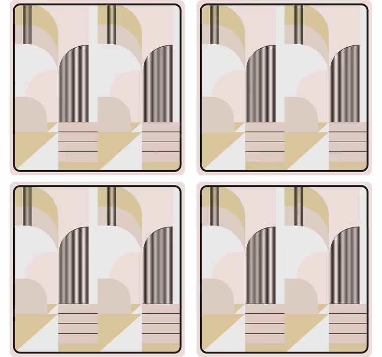 Geometric patterned feature podstavki za kozarce - TenStickers