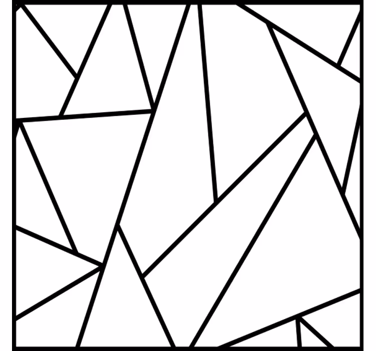 Geometric black lines podstavki s teksturnim učinkom - TenStickers