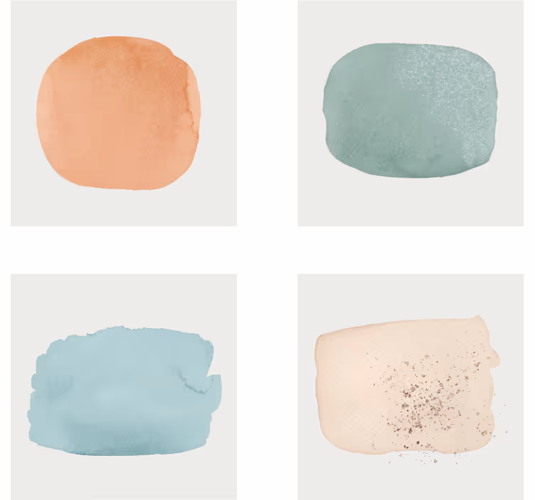 Watercolor color swatches podstavki s teksturnim učinkom - TenStickers