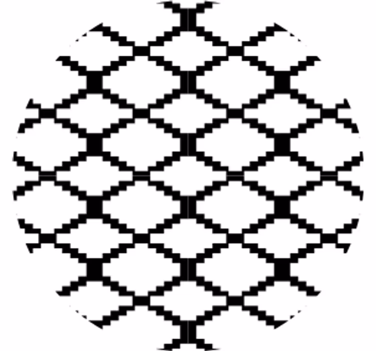 Geometric pattern overlay podstavki s teksturnim učinkom - TenStickers