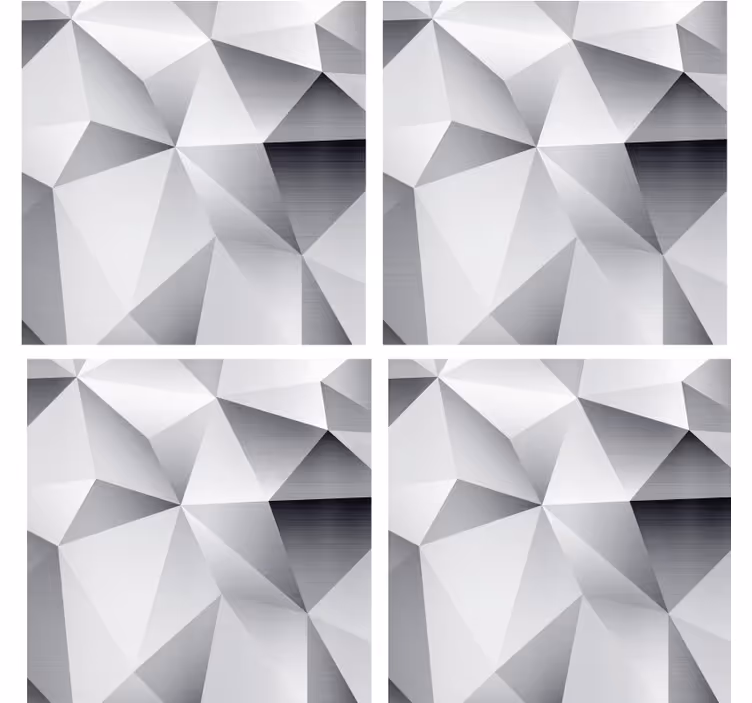 Geometric metallic pattern podstavki s teksturnim učinkom - TenStickers