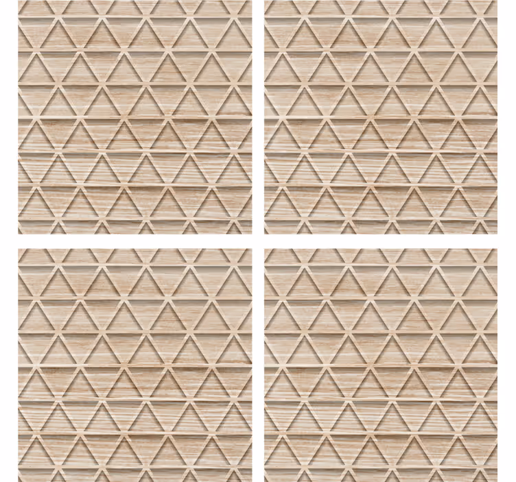 Textured geometric pattern podstavki s teksturnim učinkom - TenStickers