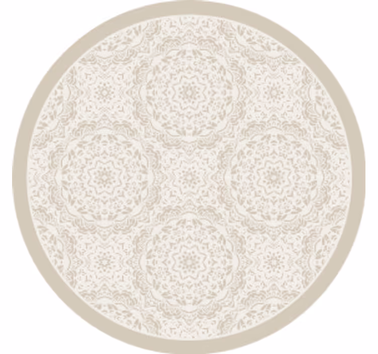 Intricate patterned round surface podstavki s teksturo - TenStickers