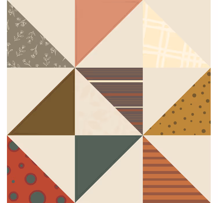 Geometric color segments podstavki s teksturnim učinkom - TenStickers