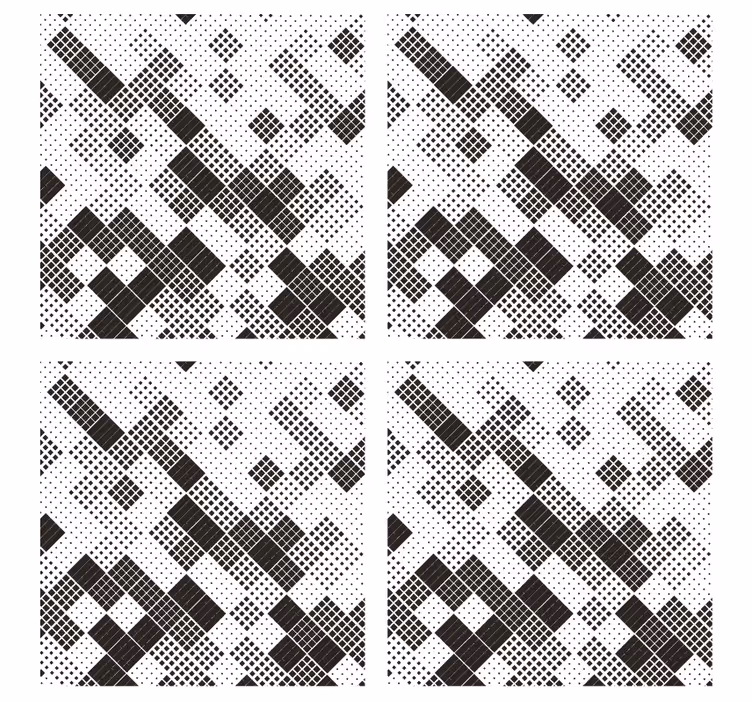 Geometric dot pattern podstavki s teksturnim učinkom - TenStickers