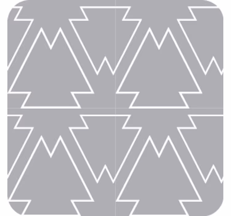 Angular tree motif podstavki s teksturnim učinkom - TenStickers