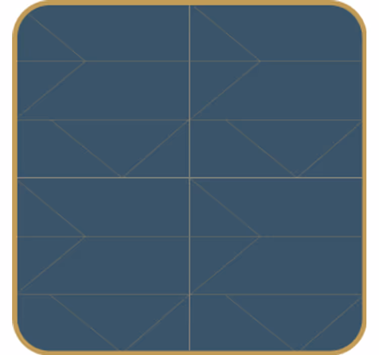 Geometric pattern with gold trim podstavki s teksturo - TenStickers