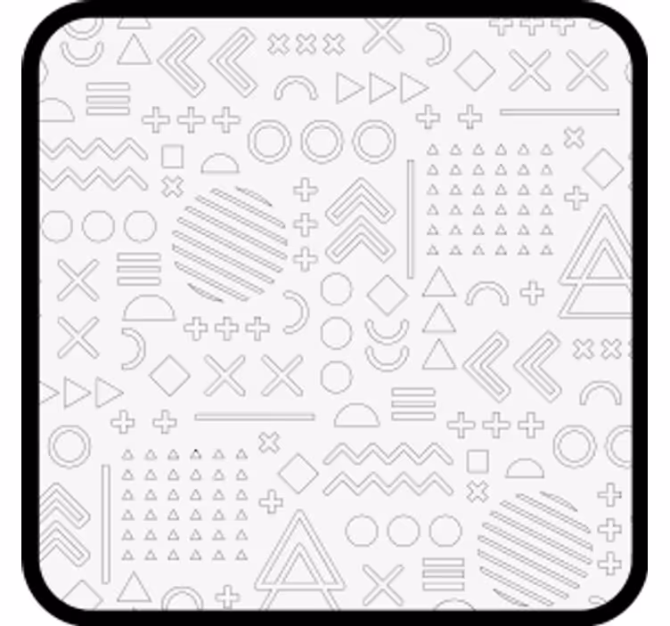 Abstract geometric patterns podstavki s teksturnim učinkom - TenStickers