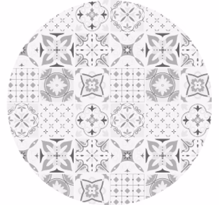Geometric floral arrangement s podstavki z teksturo - TenStickers