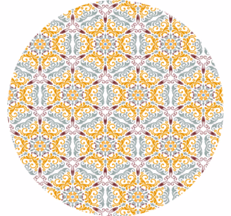 Intricate flower composition podstavki s teksturnim učinkom - TenStickers