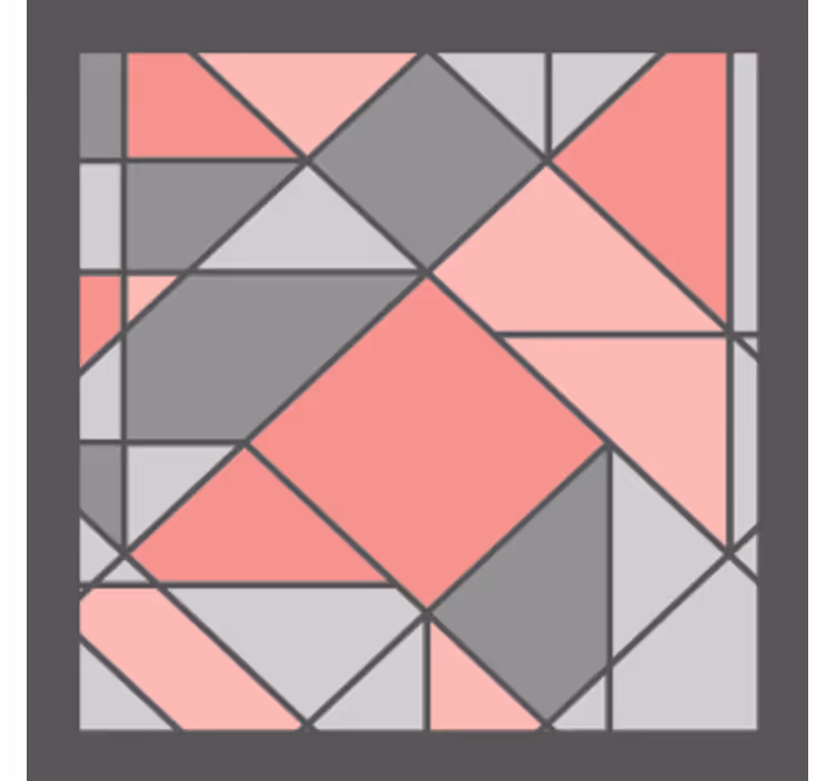 Geometric shaped pattern podstavki s teksturnim učinkom - TenStickers