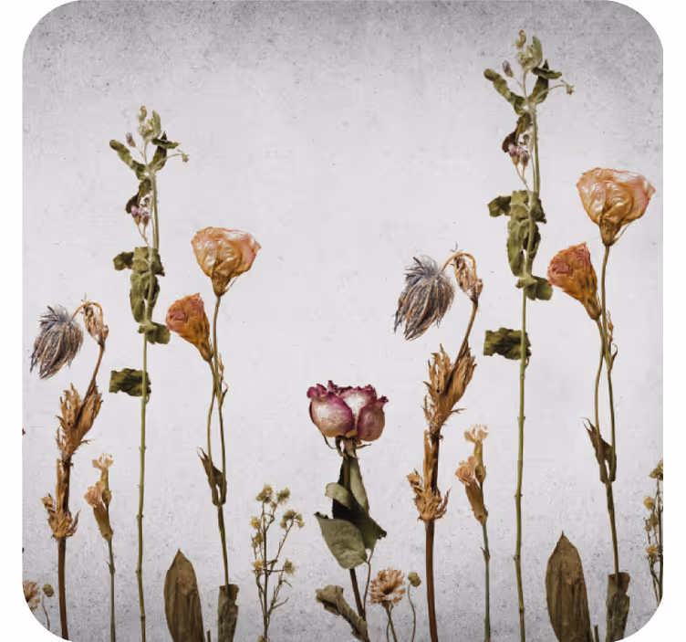 Dried floral arrangement s podstavki teksturiranega efekta - TenStickers