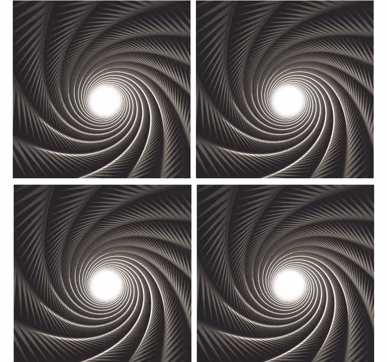Dynamic swirling pattern podstavki s teksturnim učinkom - TenStickers