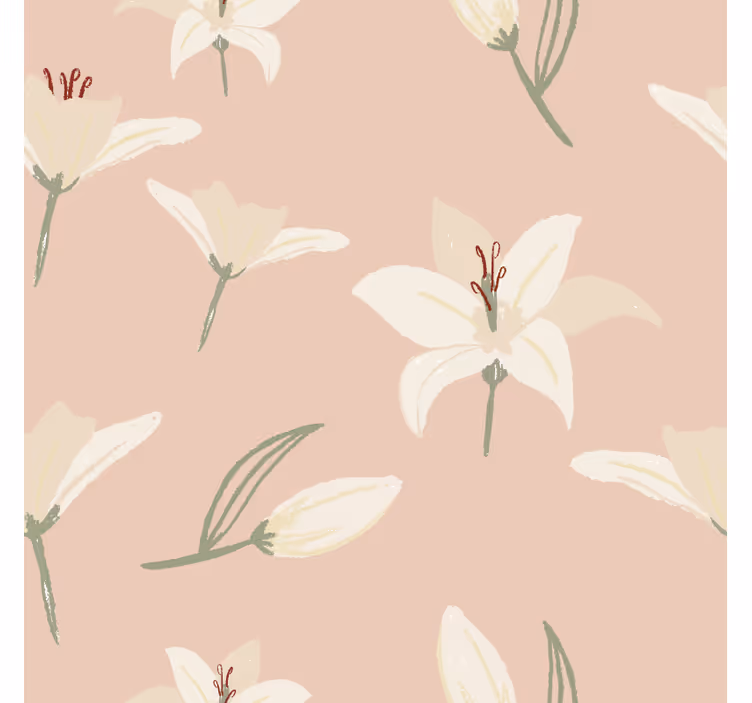 Elegant floral element geeky podstavek za kozarce - TenStickers