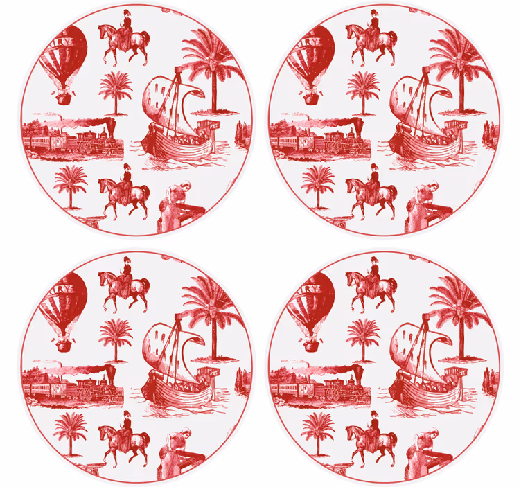 Vintage nautical scene podstavki za kozarce - TenStickers
