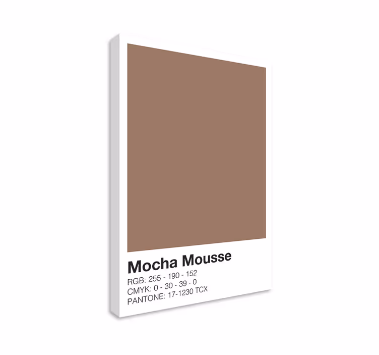 mocha barvna sestava moderno platno slikarstvo - TenStickers