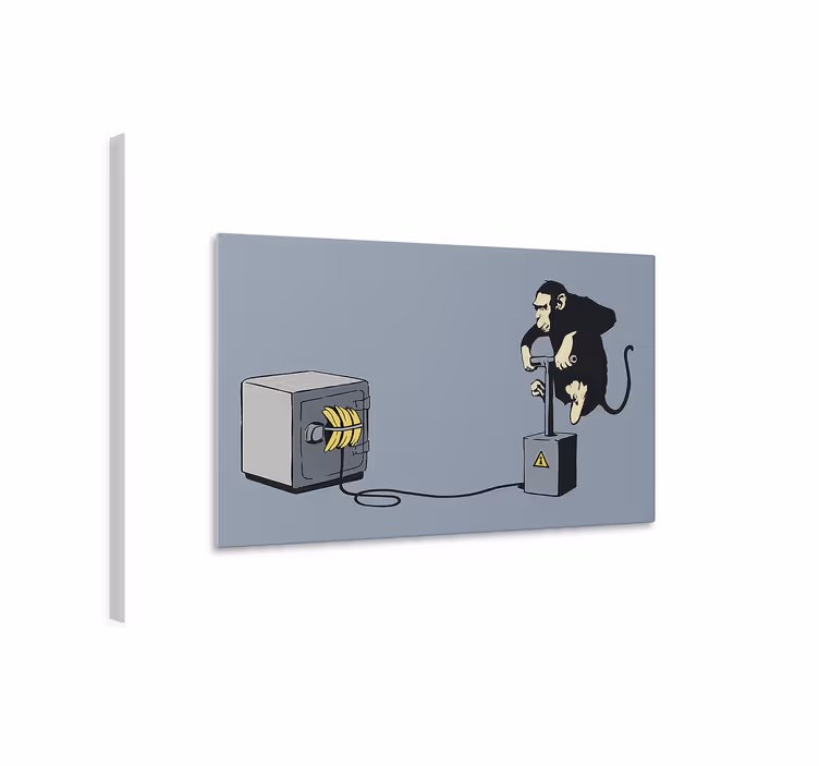 Opičji detonator platno umetniška slika - TenStickers