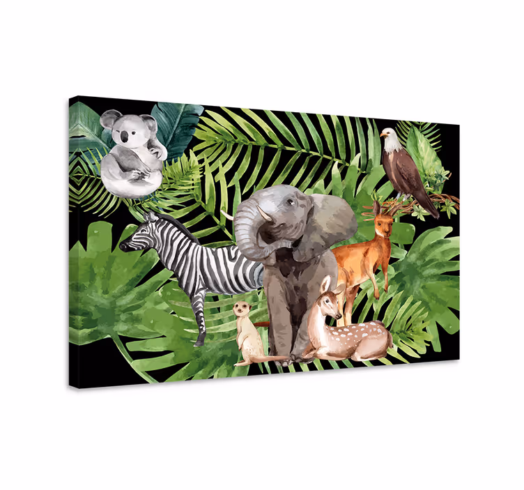 Olifant slika na platnu kraljestvo živali - TenStickers