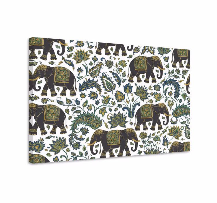 Olifant slika na platnu realističen vzorec slona - TenStickers