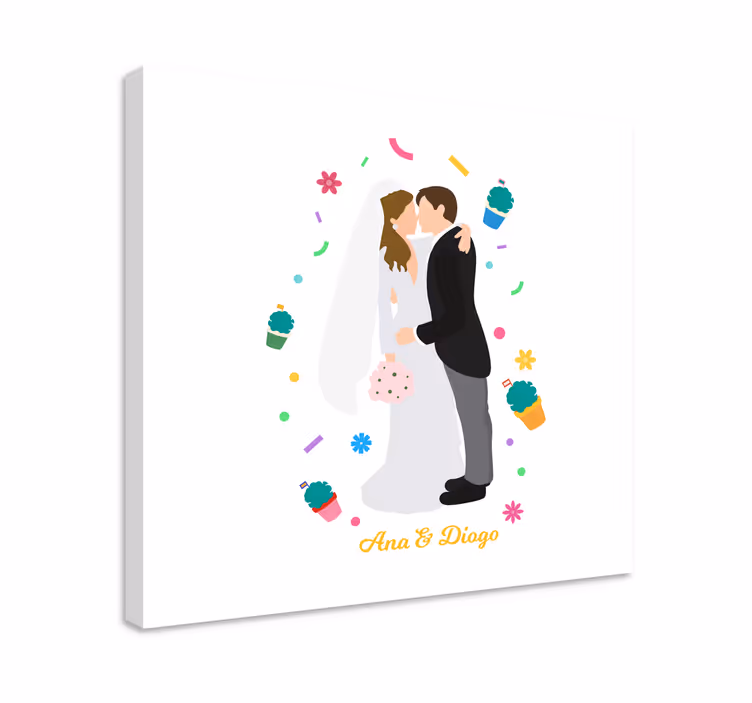Platno za dekoracijo poroke poroke sv. antona - TenStickers