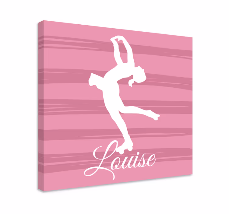Silhueta baletnega plesalca Platno slikanje s plesalci - TenStickers