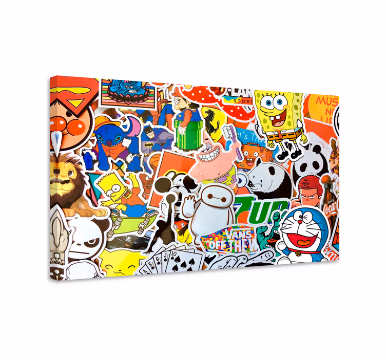 Risani junaki vrtec platno - TenStickers