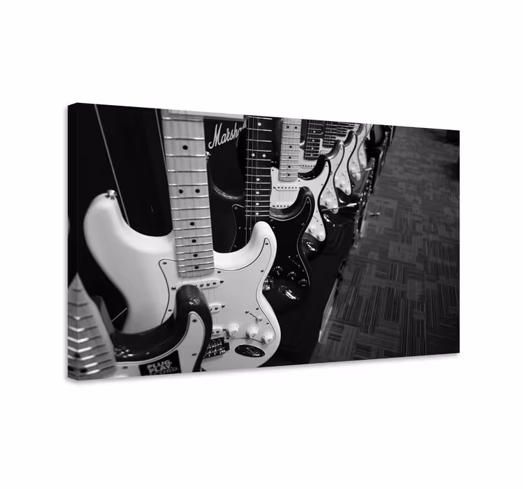 Guitarras electricas glasba platno umetnost - TenStickers
