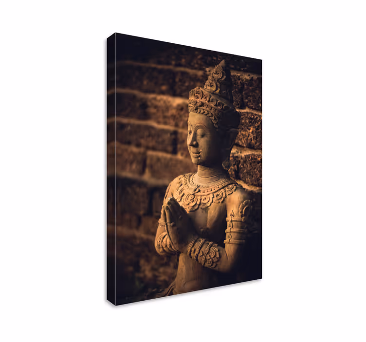 Buddha figura platno stenske umetnosti - TenStickers