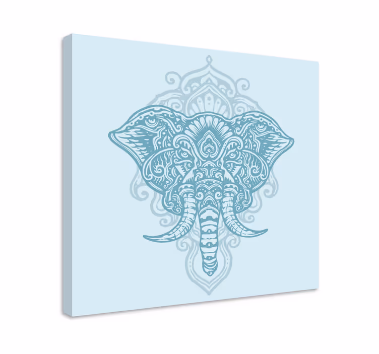 Slon mandala platno stenske umetnosti - TenStickers