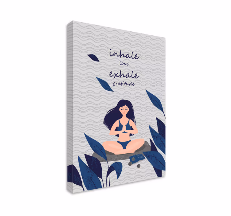 Zen meditacija platno tisk - TenStickers