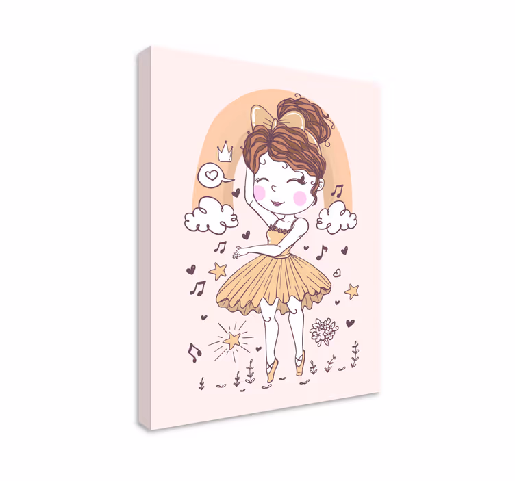 Ballet dancer joy otroško platno s podobo - TenStickers