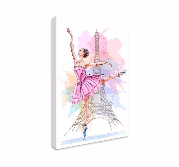 Balerina v pariškem platnu - TenStickers
