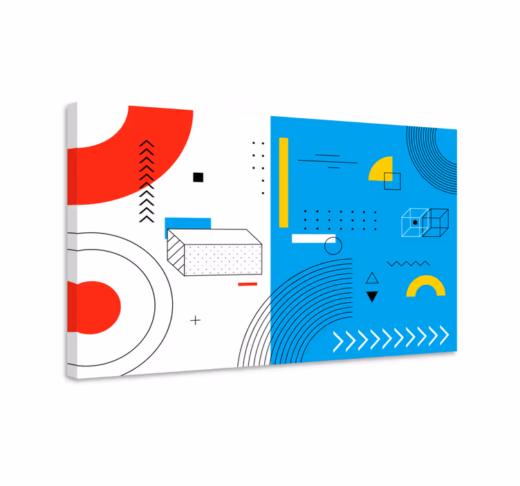 Platno slike geometrijski vzorci sestava geometrijskih oblik - TenStickers