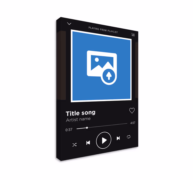 Spotify glasba, ki predvaja umetnost platna - TenStickers