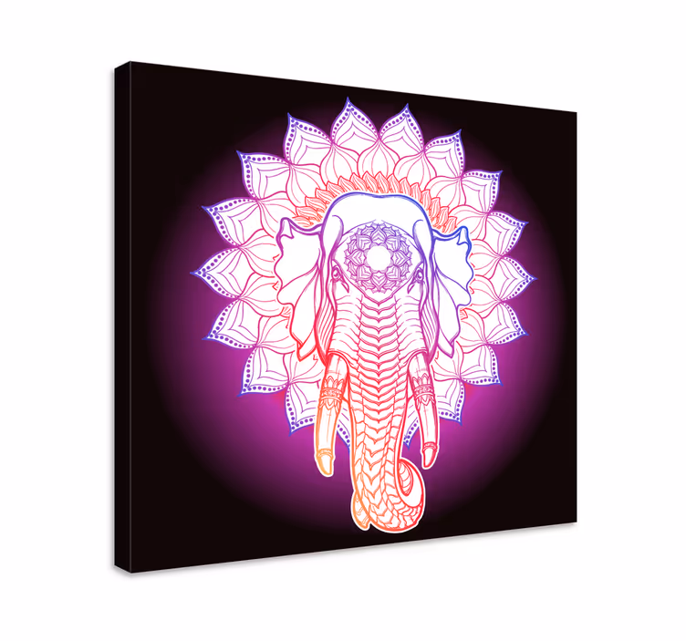 Majestic elephant mandala olifant slika na platnu - TenStickers
