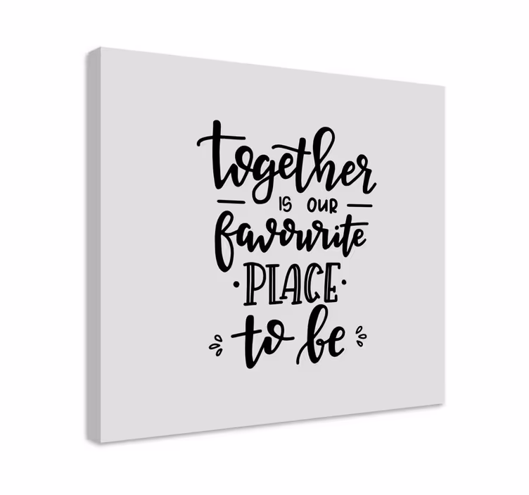 United is our platno s citatom za dom - TenStickers